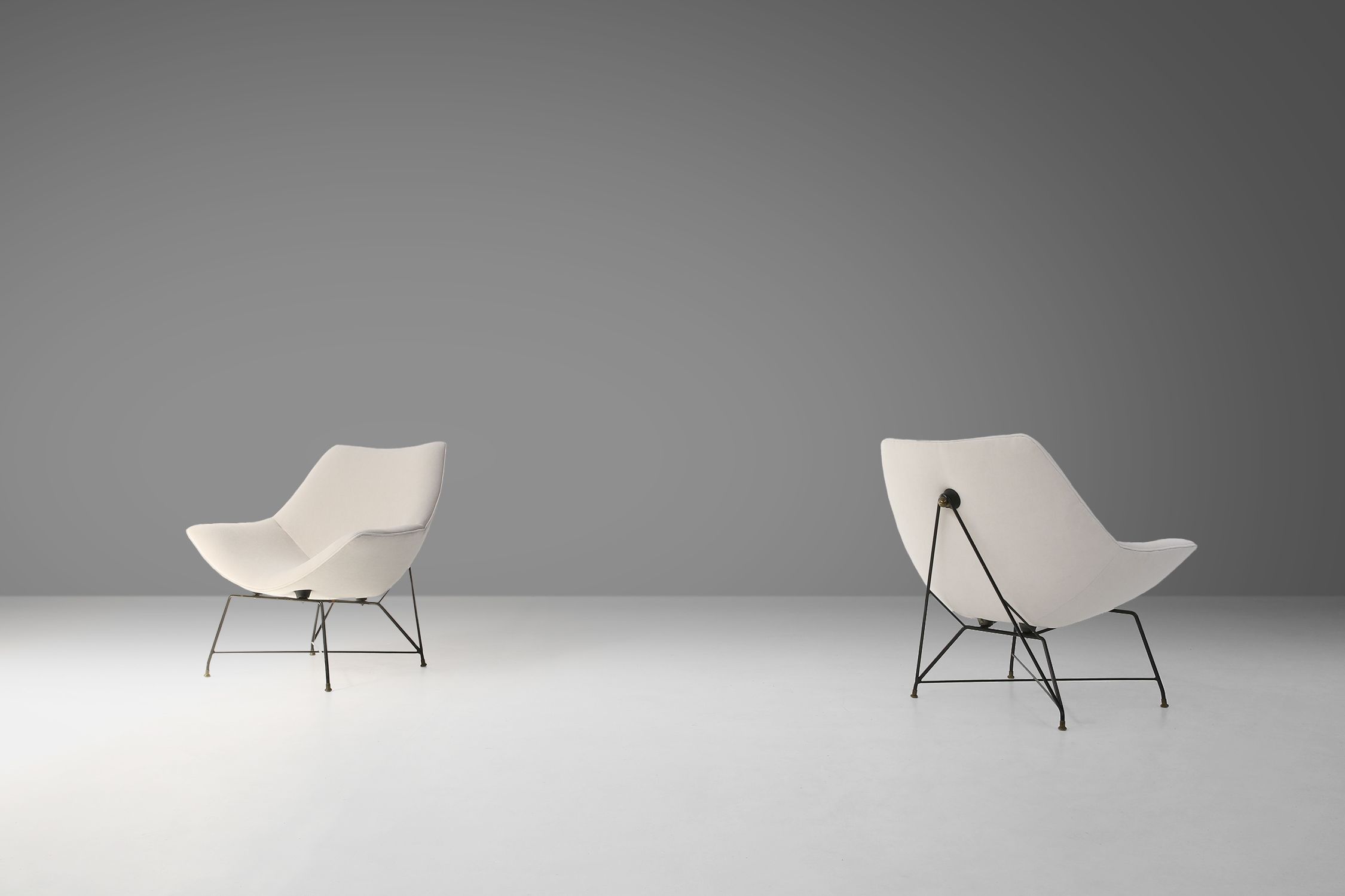 Cosmos Living Room Set of 3 by Augusto Bozzi for Saporiti, Italy, 1954 thumbnail